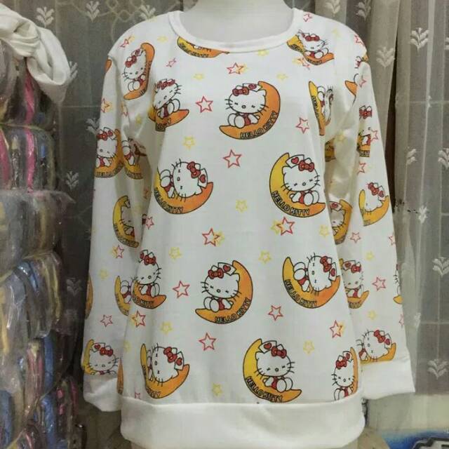 

SWEITER KITTY PUTIH 1WARNA