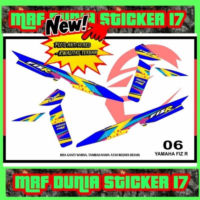 Sticker striping yamaha Fiz R  striping yamaha Fiz R Sticker yamaha Fiz R 06