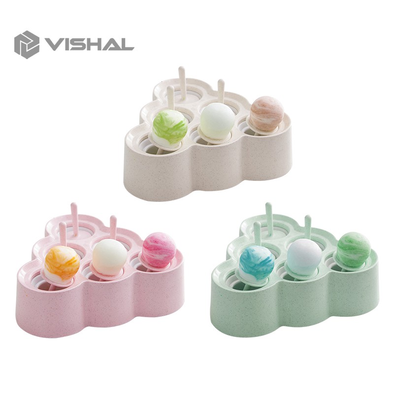 VISHAL  DIY Es Batu Bulat Bola Ice Ball Maker CETAKAN ICE CREAM SILICONE PUDDING JELLY VS-37