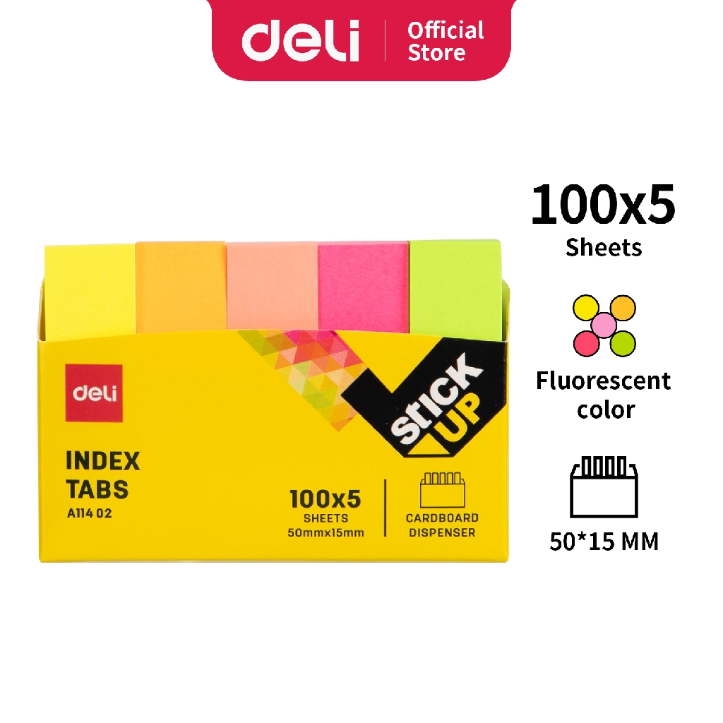 Deli Index Tab Plastik Sign Here 100 sheets EA11402