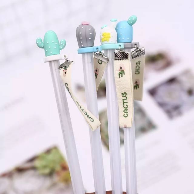 

Pulpen gel Kaktus gantungan kain pena pen gel