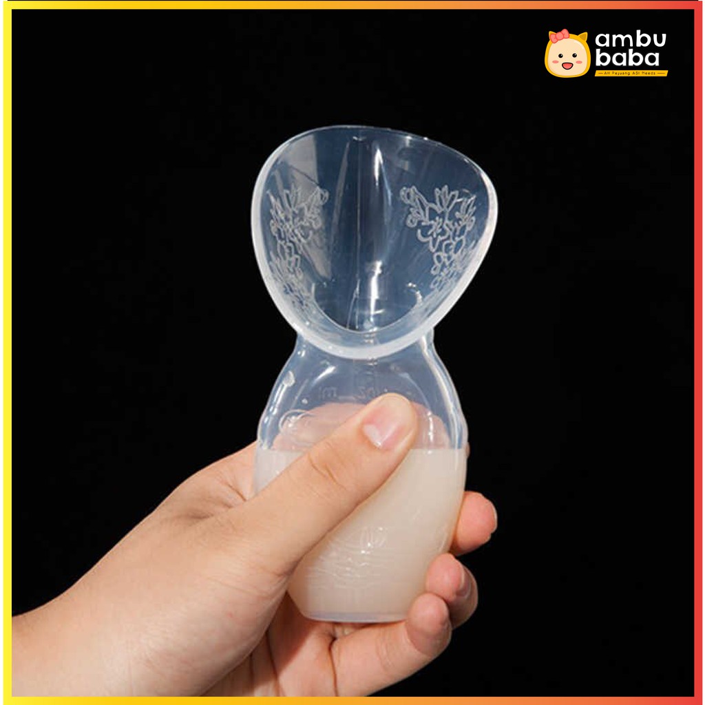 Silicone Breast Pump Pompa ASI Manual Milk Saver Collector Penampung ASI