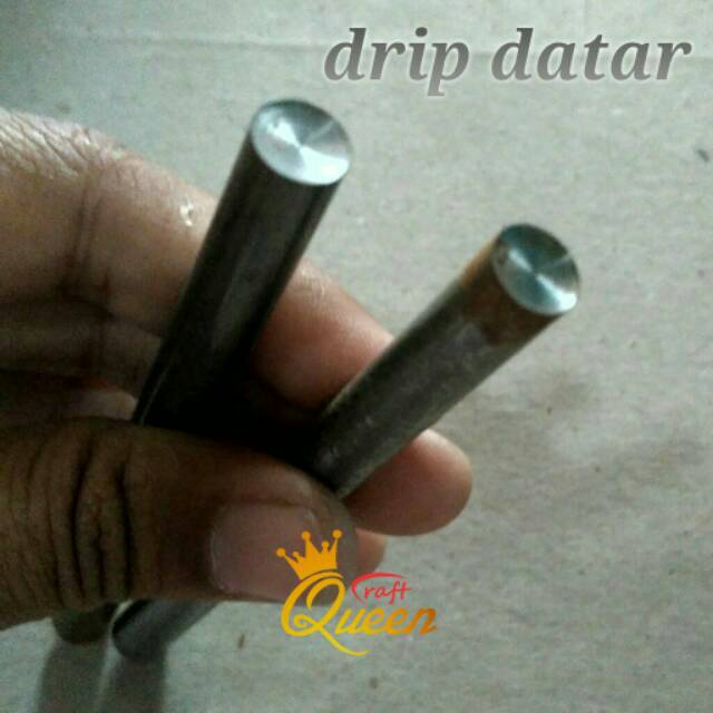 Drip/alat getok keling datar 9mm nikel
