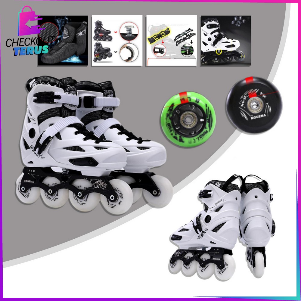 CT O10 Sepatu Roda Dewasa Power Roller Skate Sepatu Roda Pria dan Wanita Dewasa Inline Skate Dewasa