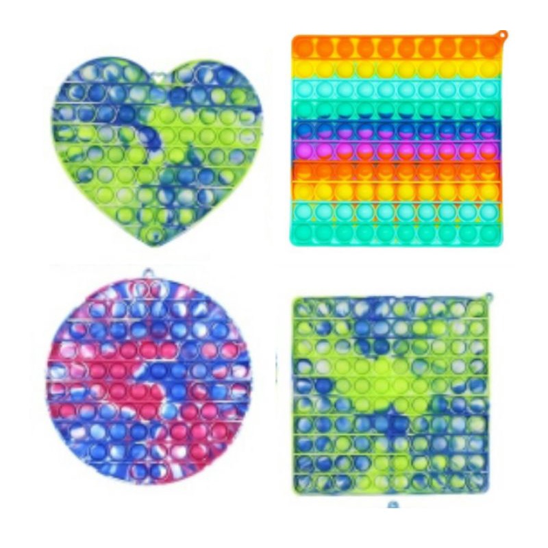 Pop it jumbo ukuran 20cmx20cm / mainan pop it anak besar.