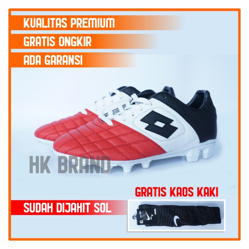 Sepatu bola sepak bola sepakbola kulit murah jahit sol