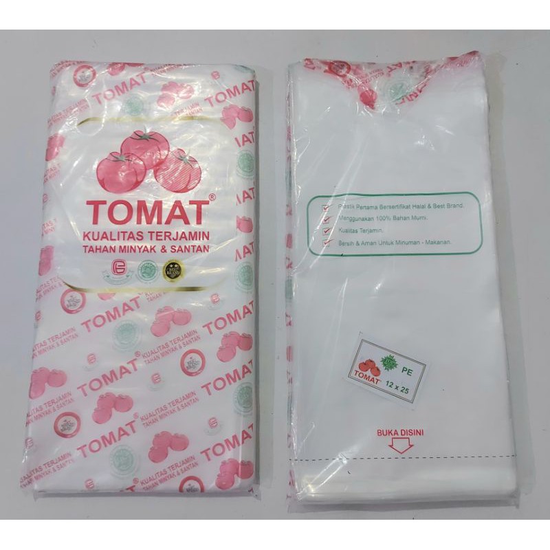 plastik PE tebal 03  ukuran 12 x 25