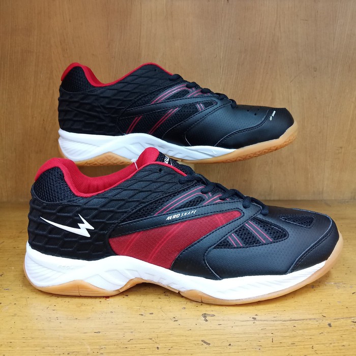 Promo sepatu spatu sapatu badminton bulutangkis eagle wardens hitam terbaik