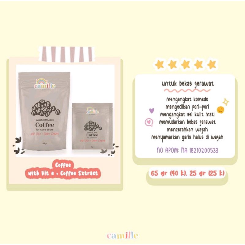 LANGSUNG KIRIM ✓|| CAMILLE BEAUTE BPOM - Free Gift-Coffee