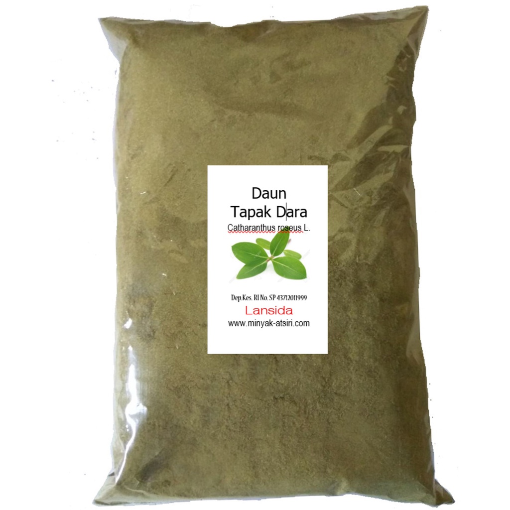 Serbuk Daun Tapak Dara 250 g Simplisia Tapakdara Vinca Bubuk Tapak Doro Catharanthus roseus