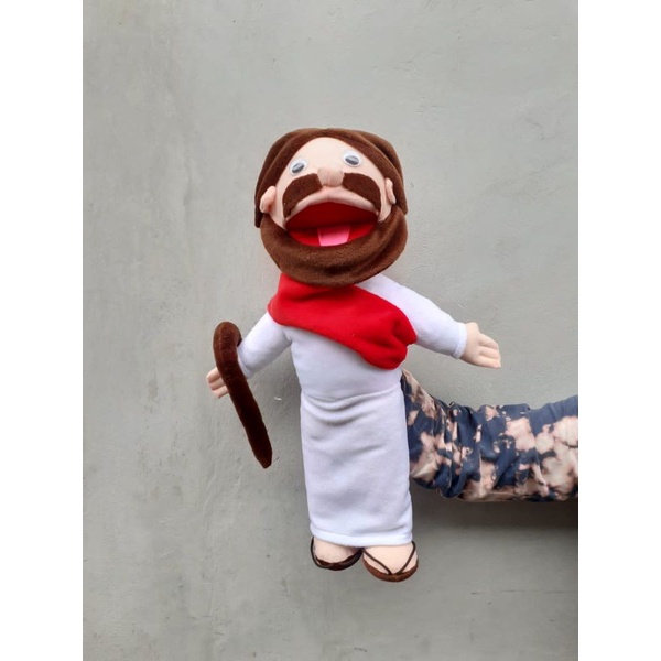 Boneka  Tangan Handpuppet Karakter Yesus Boneka Dongeng Jesus