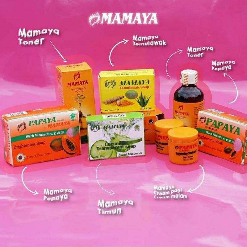 Papaya By Mamaya Face Toner | Brightening Treatment Day Plus Night Cream | Face Wash Anti Acne