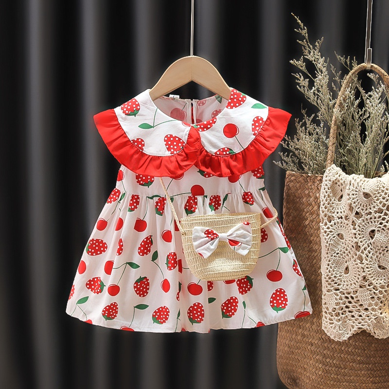 Dress Bayi Baju Anak Bayi Perempuan Gaun Pesta Anak Bayi Cewek Pakaian Bayi Perempuan Import-Shine