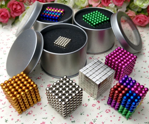 Mainan Bola Magnet 5mm Magnetic Ball Warna Warni Rainbow  216PCS Buckyball - COD