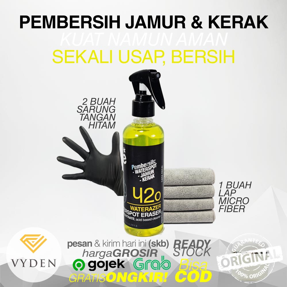 Pembersih Jamur Kaca Body Mobil LUMOBRITE 420 WATERSPOT REMOVER Emblem Motor Obat Penghilang Kerak Air Bekas Paling Ampuh Noda Membandel Reborn Eropa Jepang Scrub Renew Waterspot Remover Mesin Jendela Kamar Mandi Logam Windshield Permanen Garansi Dohero