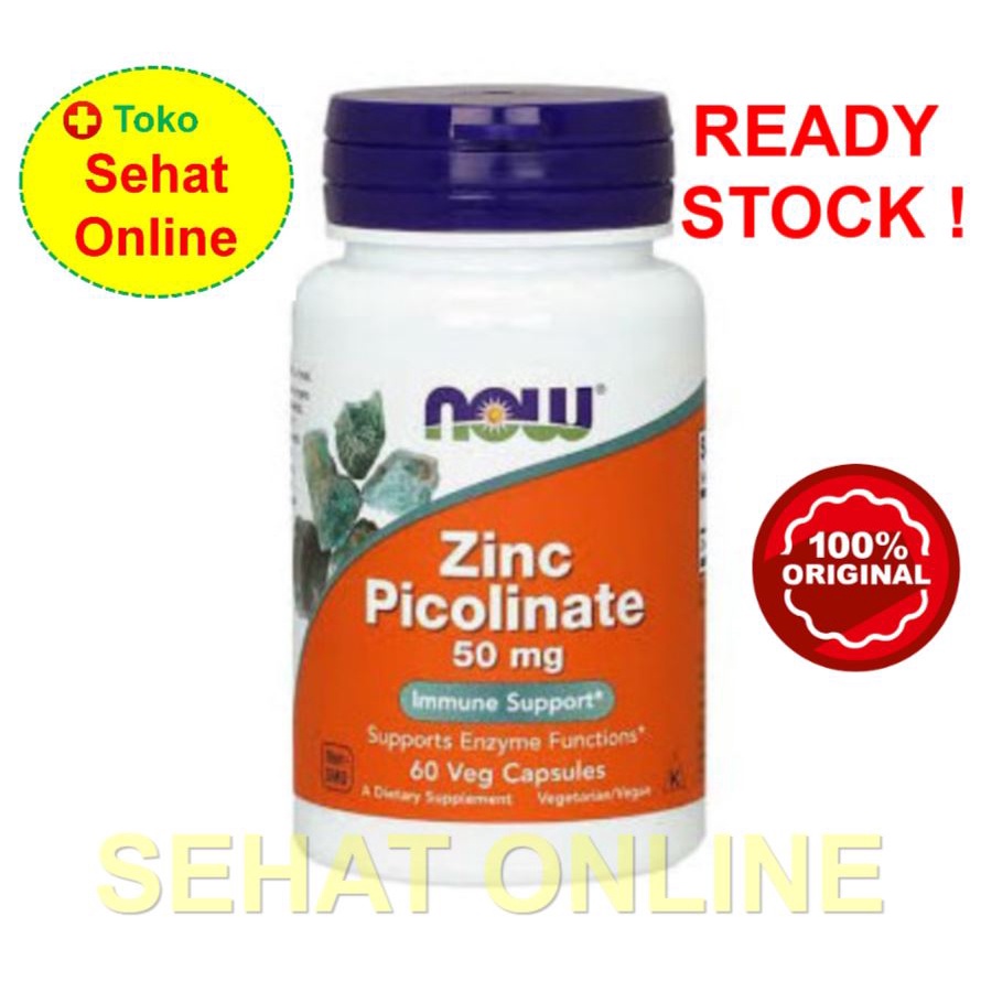 Now Foods Zinc Picolinate 50 mg 60 Vcaps