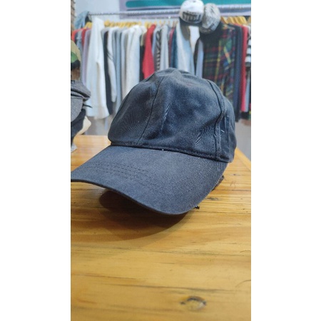 topi basic black / simple cap polos Shoopen