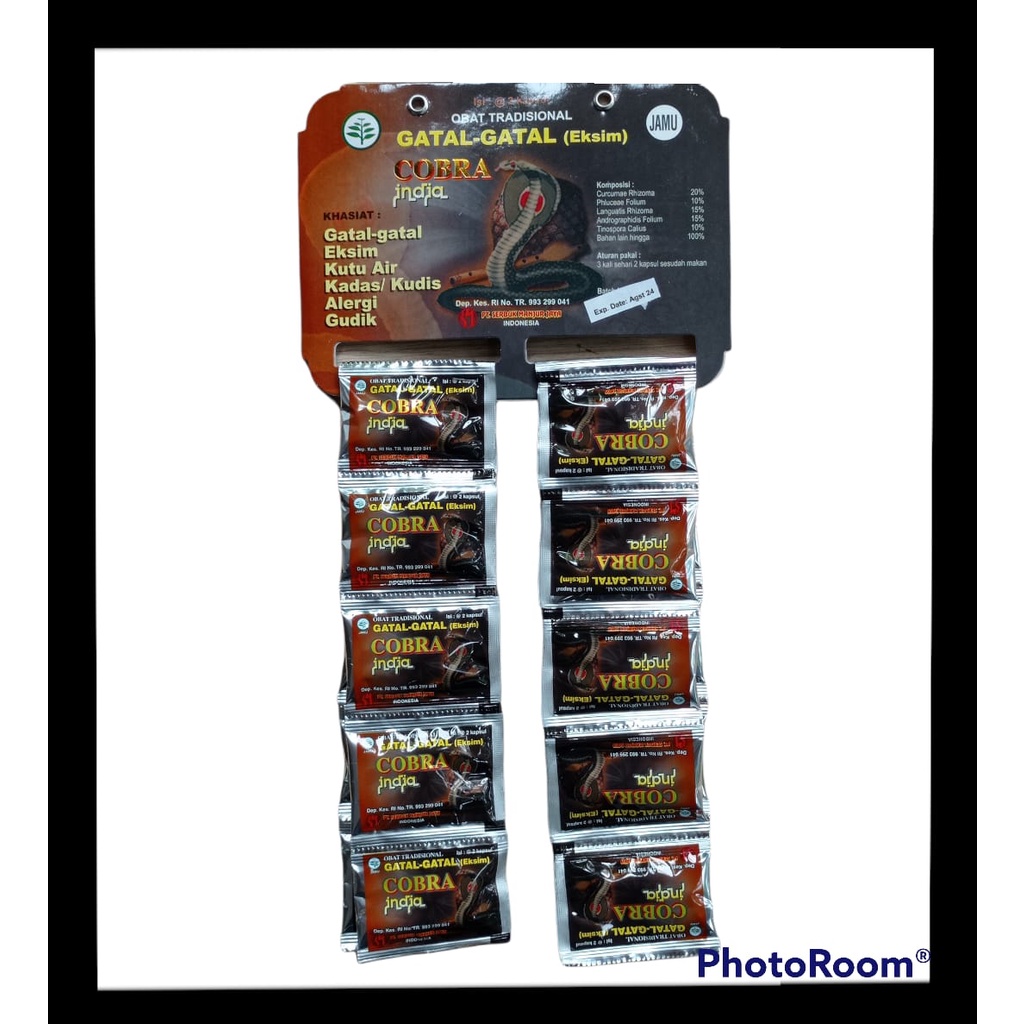 

Obat Tradisional Kapsul COBRA INDIA, Cobra Obat Gatal-gatal, Obat Gatal-gatal Eksim, Obat Gatal Paling Ampuh, Obat Kutu Air, Obat Alergi, Obat Gudig.