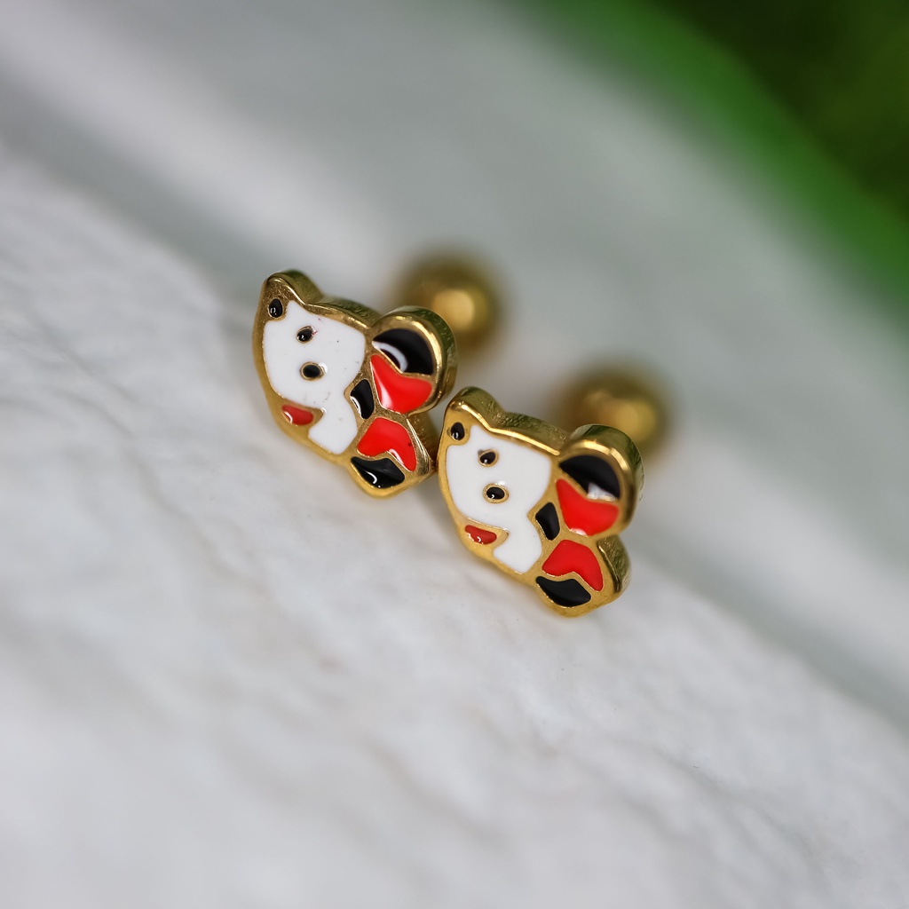 Anting baut minnie mouse titanium korea anti karat