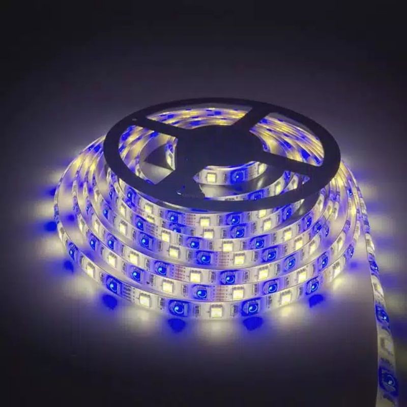 Lampu LED Strip SMD 5050 RGBW Fleksibel DC12V IP44 WATERPROOF 5m 60L/m 5 pin Warna Warni Disco DIY