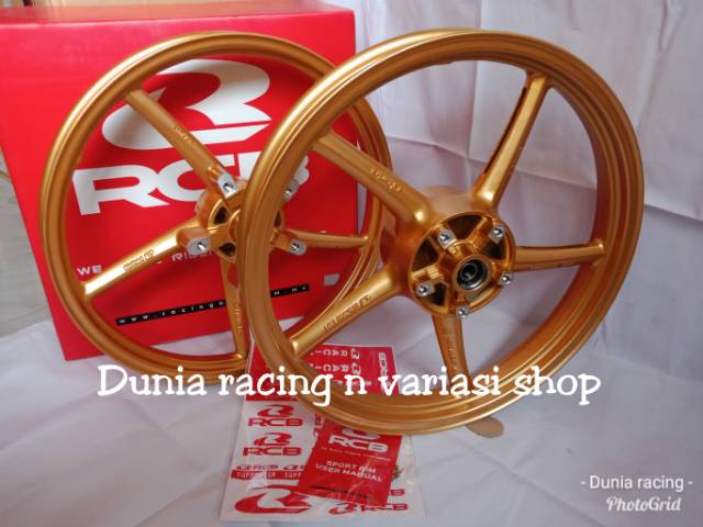 Velg RCB MX King palang 5 SP522 Gold ukuran 160 185 ring 17 original RCB