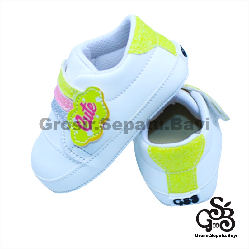 sepatu bayi baby shoes prewalker perempuan umur 2 sampai 14 bulan model Cute Rainbow