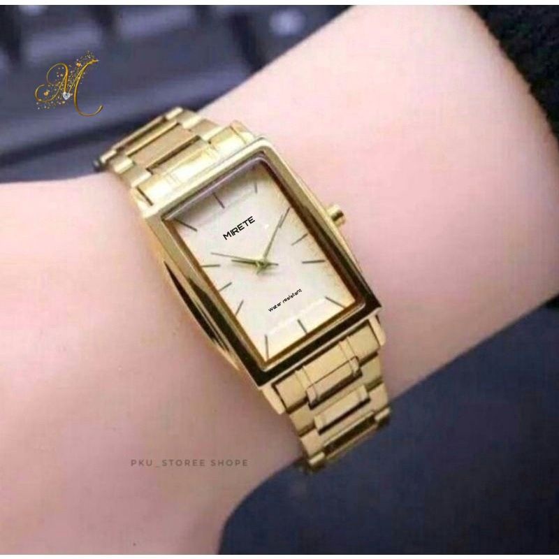 JAM TANGAN CEWEK PERSEGI RANTAI STAINLIS STEL TAHAN AIR_JAM TANGAN KASUAL WANITA WATER RESISITANT_JAM TANGAN CEWEK MIRETE ORIGINAL FREE BATRAI JAM TANGAN SPORTY WANITA/CEWEK COD BAYAR DI TEMPAT JAM TANGAN WANITA MURAH_JAM TANGAN CEWEK TERLARISS