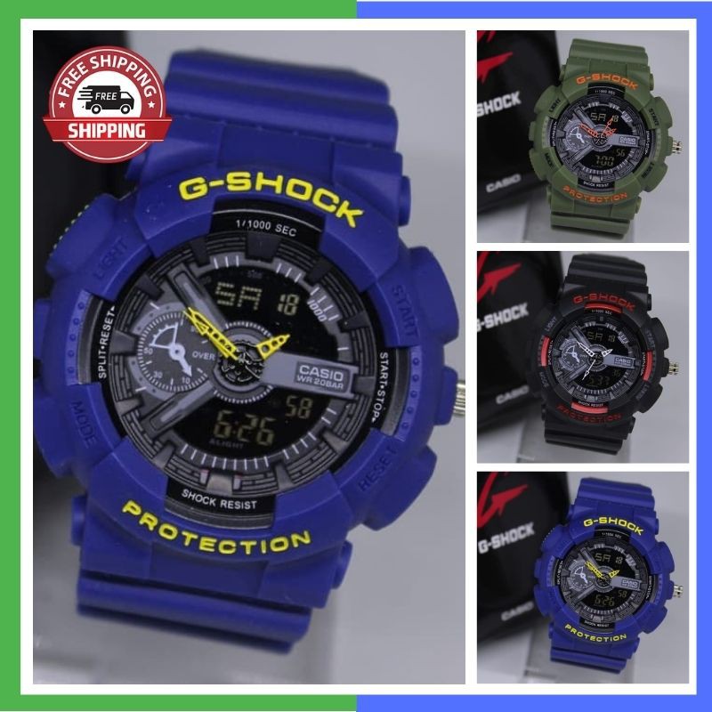 JAM TANGAN PRIA GSHOCK GA 110 RUBBER COWOK ANALOG ADA 5 WARNA | JAM TANGAN GSHOCK DIGITAL TERBARU