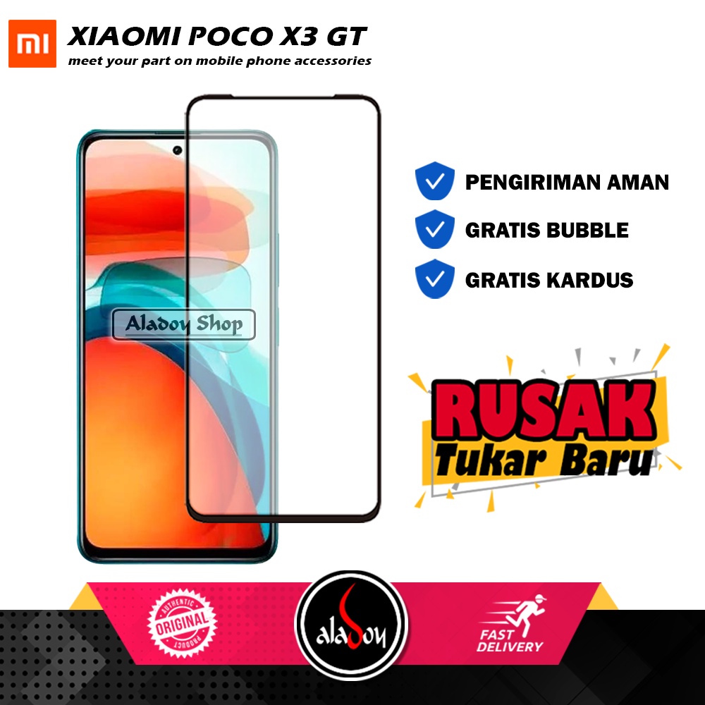 Tempered Glass Xiaomi Poco X3 GT Anti Gores Layar Screen Protector