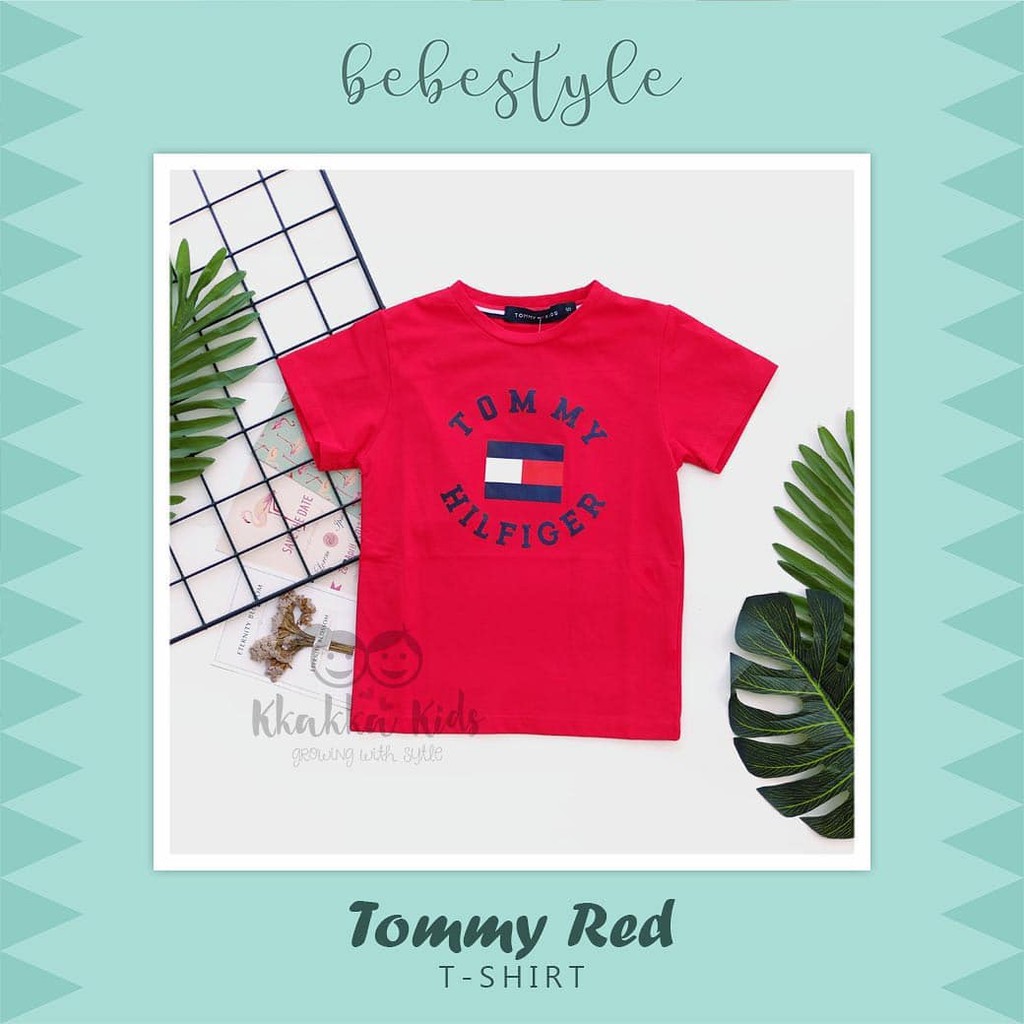 tommy red t shirt