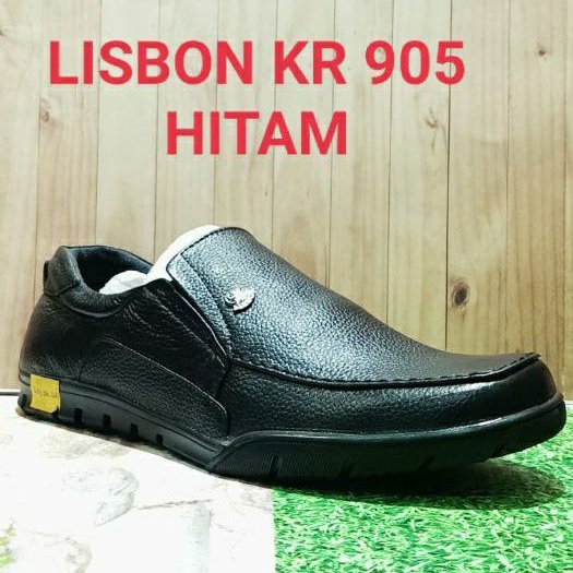 Sepatu kulit Lisbon Kr 905 hitam