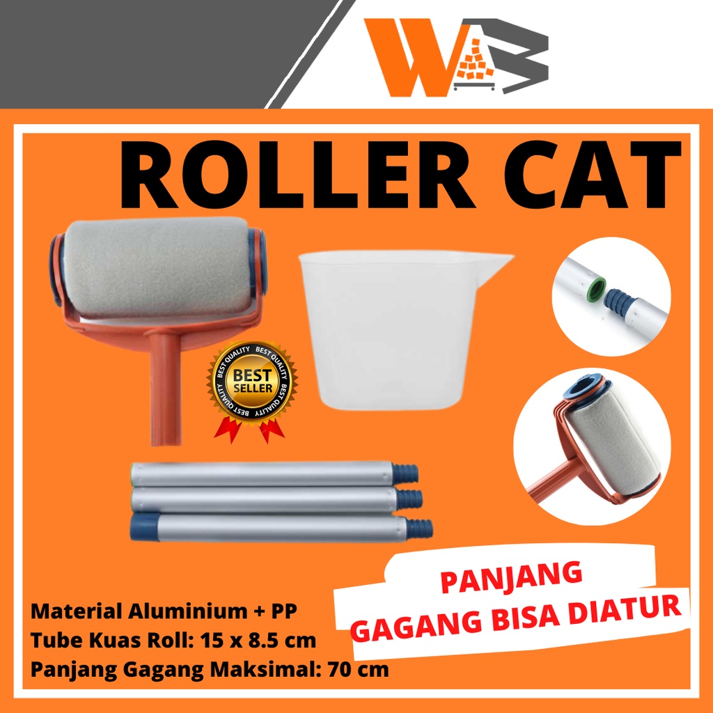 COD Kuas Cat Dinding Tembok Alat Cat Dinding Roll Roller Cat Dinding Tembok D92