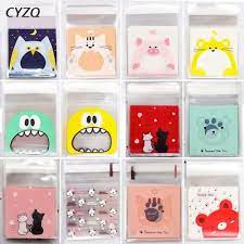 

Packing cookies lucu 10x10 kemasan kue lucu unik goddie bag plastik cookies 100pcs mix 50pcs dan 10pcs