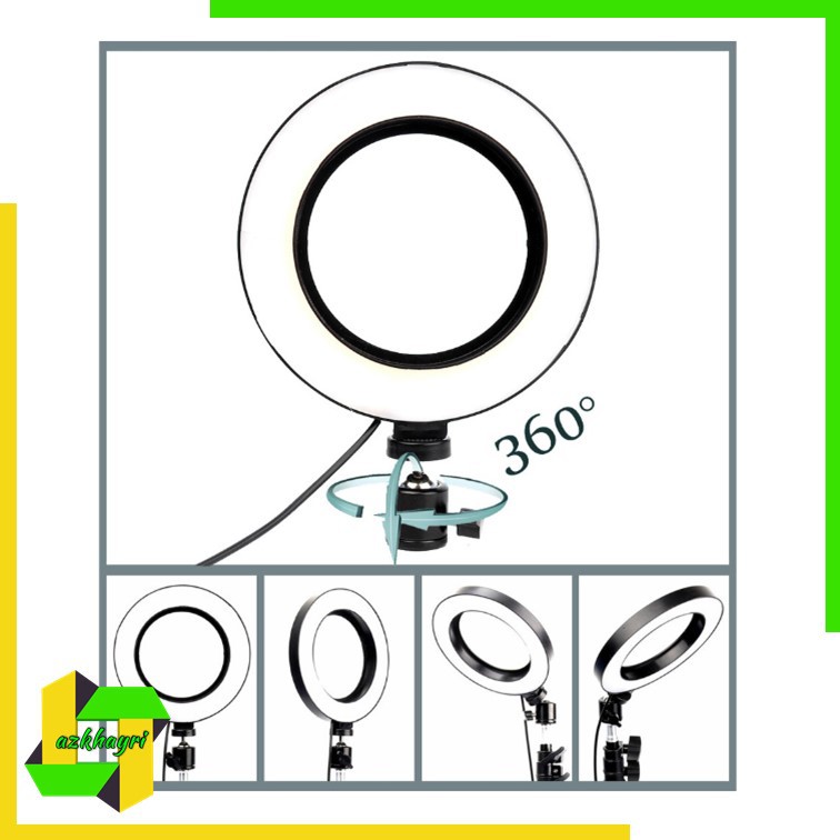 LED Ring Light Dimmable 5500K Lamp Photography Camera Photo Studio