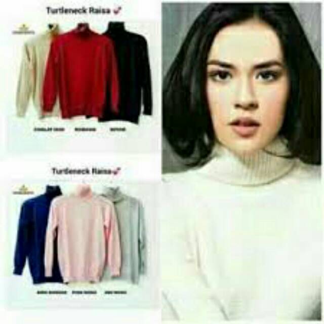 Rajut turtelneck longsleeves wanita