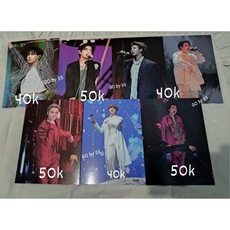 POSTCARD BLURAY MOTS RM JIN SUGA JHOPE JIMIN V JUNGKOOK