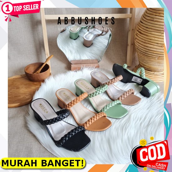 Sandal High Heels Wanita Terbaru 2021 Hak Kaca Remaja Dewasa Kekinian Bening Pesta Elegan Tali 5Cm C