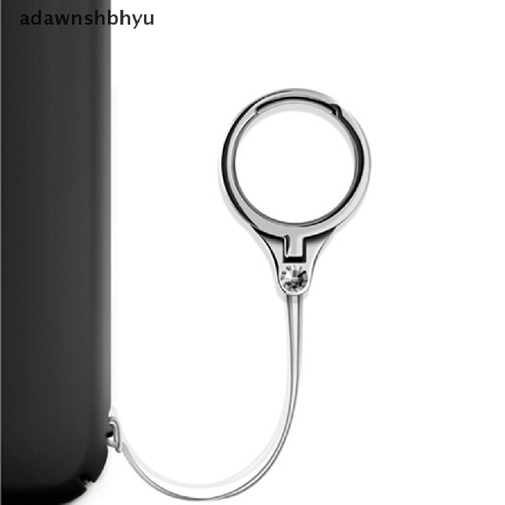 Adawnshbhyu Multifungsi 2in1 metal cell phone lanyard finger ring Tempat Handphone