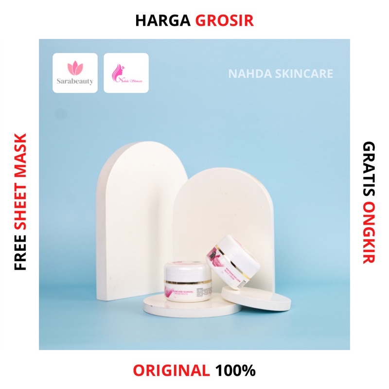 NAHDA SKINCARE | ECER KRIM SIANG & MALAM | ACNE NORMAL | 100% ORIGINAL