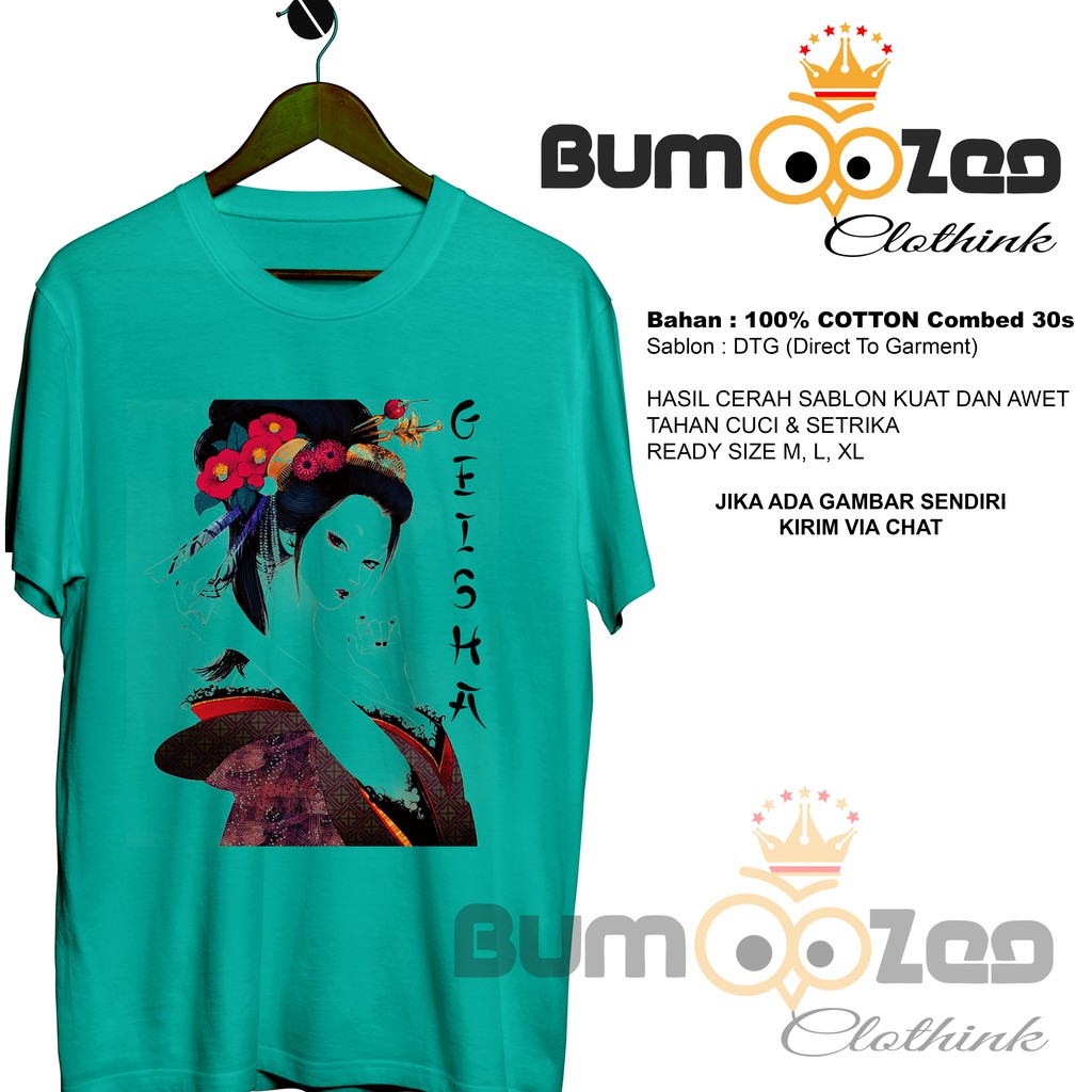 Kaos Geisha Hijau