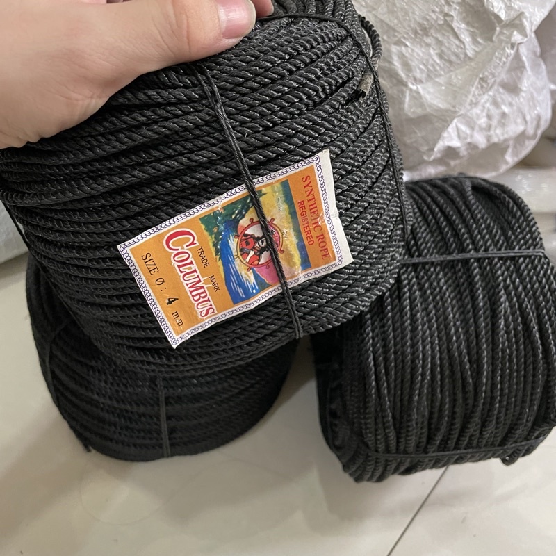 

Tali 4mm / Tali Tambang 4mm PE 1 ROL MERK COLOMBUS MURAH BAGUS