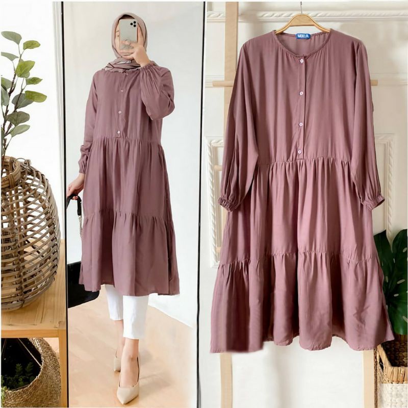 WIZA TUNIK/TUNIK WANITA/BAJU WANITA/TUNIK/ATASAN MUSLIM/BAJU ATASAN WANITA JUMBO