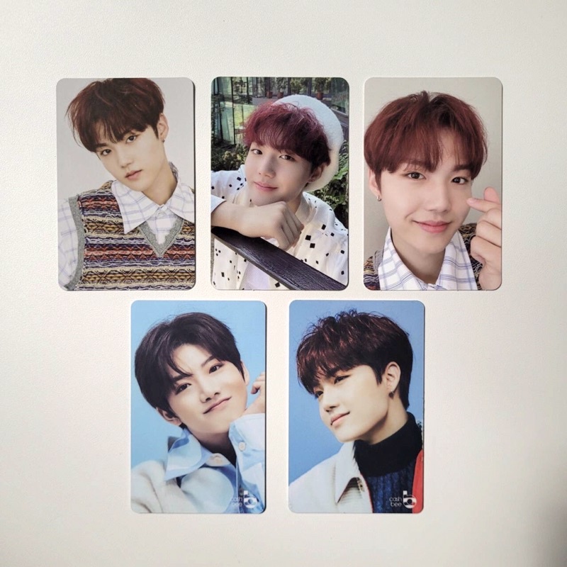 Photocard PC Treasure Doyoung Junkyu Dobby FA Orange Blue Concept Ch3 Baret White Cashbee