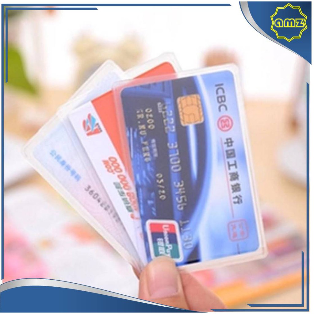 

Plastik Pelindung Kartu ATM Transparant Bening Credit - ISI 2 PCS