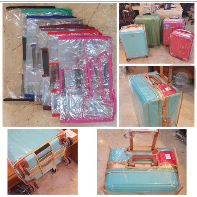 Sarung Koper bahan Mika Transparan / COVER luggage