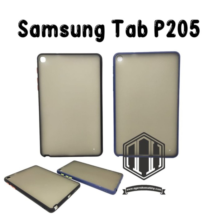 SAMSUNG TAB A 8.0 P205 Case Dove Matte Transparan Slim Fuze Macaron - Soft Case