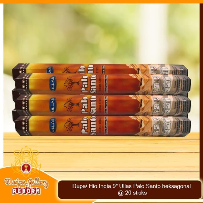 Dupa Hio India 9" Ullas Palo Santo heksagonal @ 20 sticks