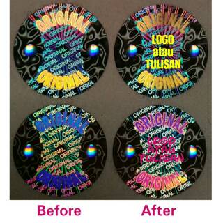  STIKER  HOLOGRAM  SEGEL DI CETAK SABLON Shopee  Indonesia