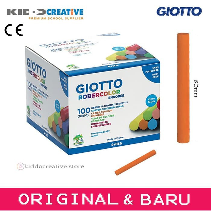 

GIOTTO ROBERCOLOR ENROBEE COLORED 100PCS/BOX