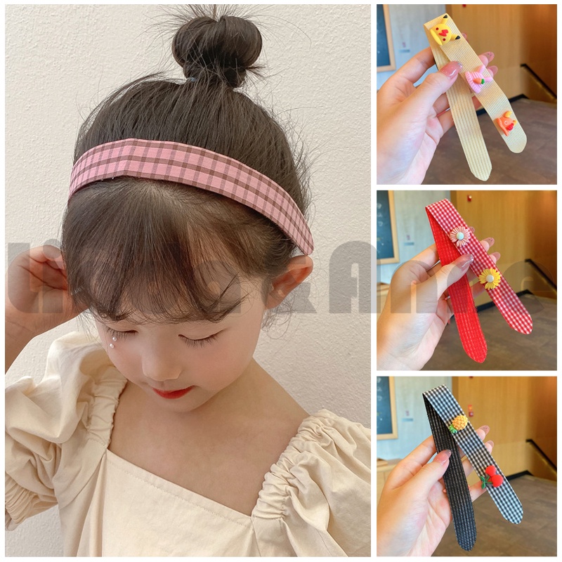 Bandana Anak Korea Velcro Strap Perekat Rambut - Velcro Rambut Import
